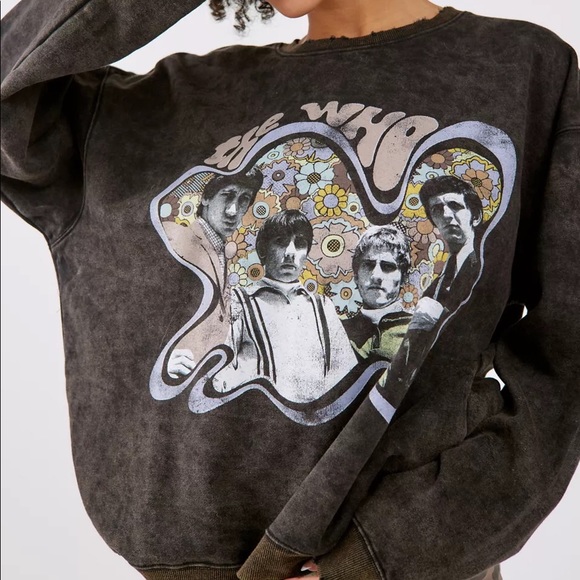 Urban Outfitters Tops - UO The Who Overdyed Pullover Sweatshirt
